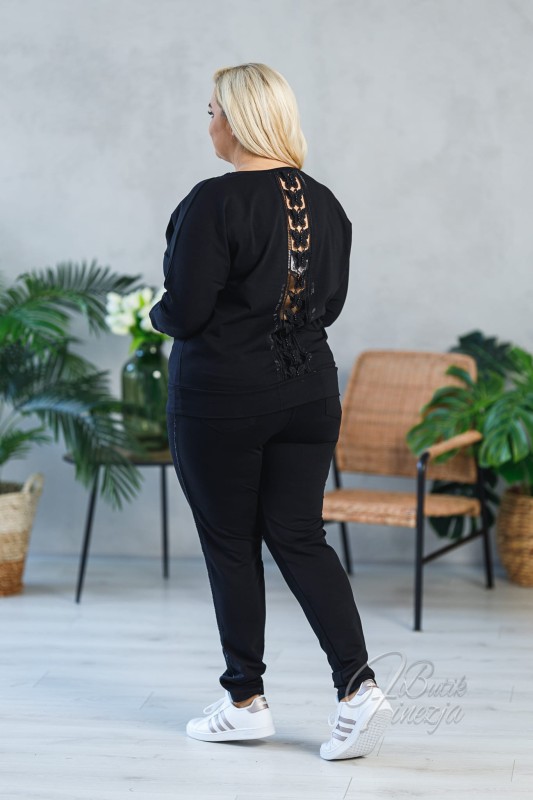 Bluzka nietoperz z motylami