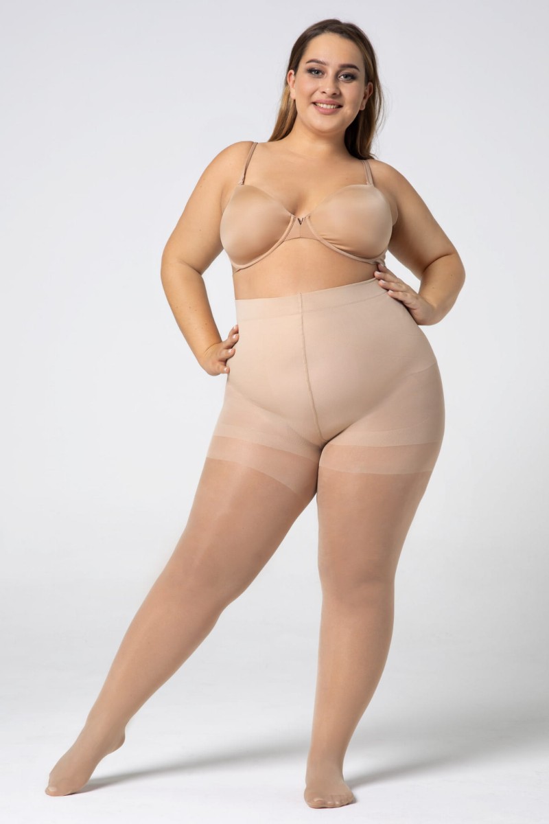 5901282001783 MONA QUEEN SIZE SHAPING 30 TIGHTS ALABASTER_FRONT.jpg
