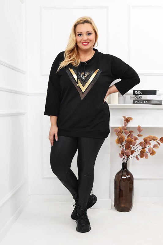 Bluza oversize V style